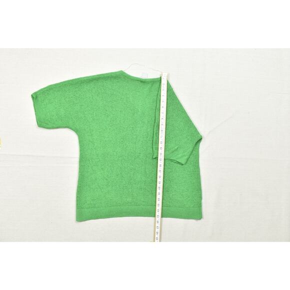 Chico's Green V-Neck Dolman Sweater Pullover Regular Size L - Picture 5 of 8